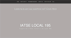 Desktop Screenshot of iatse195.org